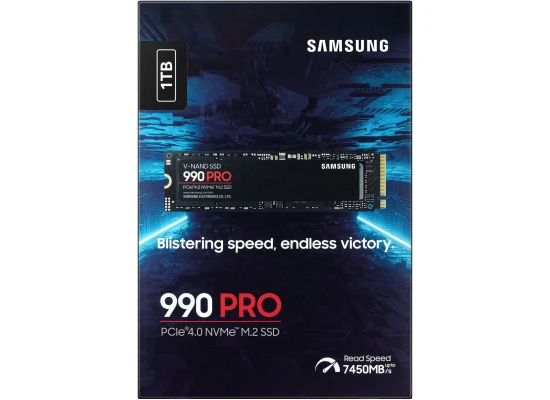 Samsung 990 PRO 1TB PCIe 4.0 NVMe M.2 (2280) Internal Solid State Drive (SSD) up to 7450 MB/s