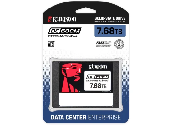 Kingston DC600M 7.68TB Enterprise-Class Enterprise-class For Data Center & Server 2.5" SATA SSD