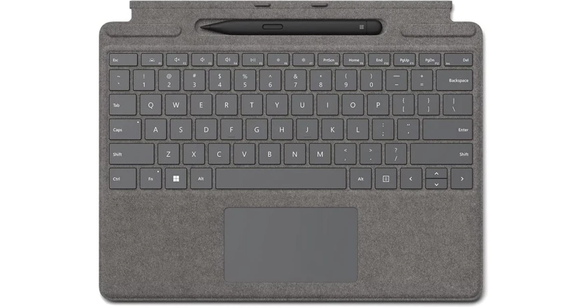 Microsoft Surface Pro Signature Keyboard & Slim Pen 2 Compatible With Surface Pro 8 / Pro X English Layout - Platinum