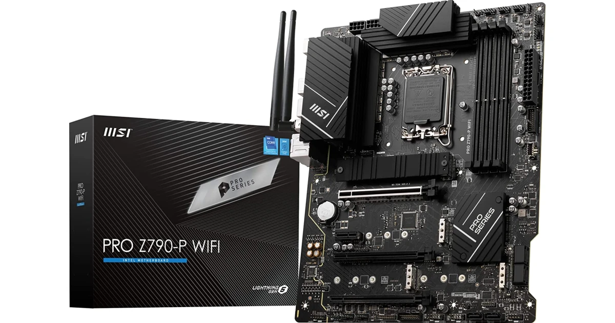 MSI PRO Z790-P WIFI DDR5 LGA 1700 Intel Z790 SATA 6Gb/s DDR5 ATX Motherboard