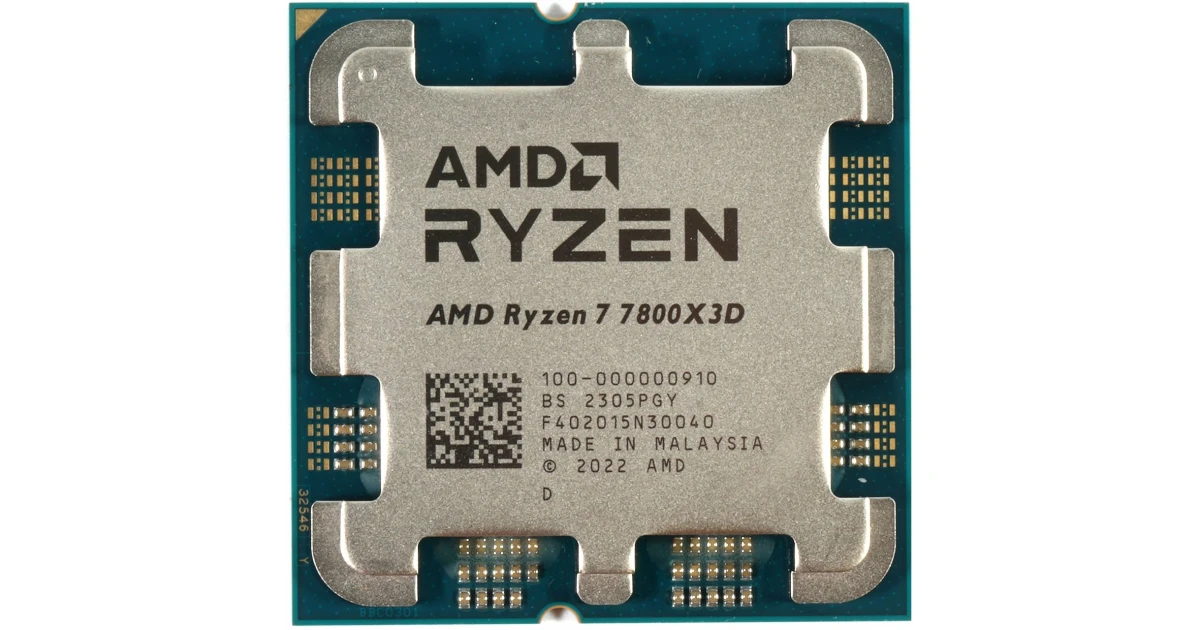 AMD RYZEN 7 7800X3D 8-Core 4.2GHz (5.0 GHz Max Boost) 96MB Cache AM5 Desktop Processor , Tray