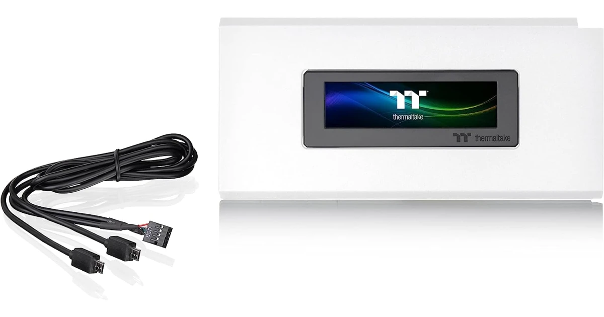 Thermaltake Ceres 500 LCD Panel Kit 3.9" LCD Display Supported by TT RGB Plus 2.0 Software Presents Real Time Information - White
