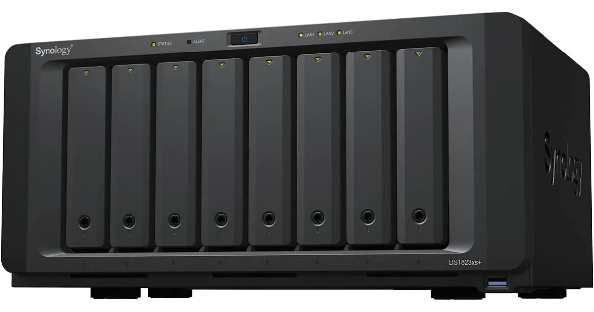 Synology DiskStation DS1823xs+ 8-Bay Diskless NAS w/ AMD Ryzen V1780B 4-Core CPU & 8GB DDR4 ECC RAM