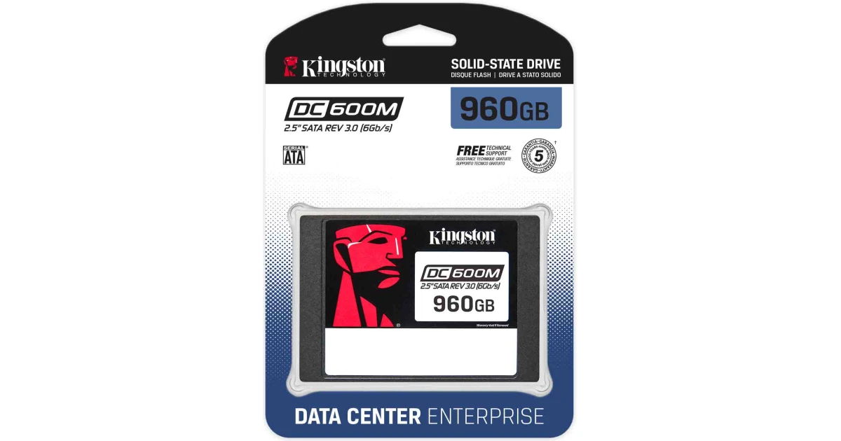 Kingston DC600M 960GB Enterprise-Class Enterprise-class For Data Center & Server 2.5" SATA SSD
