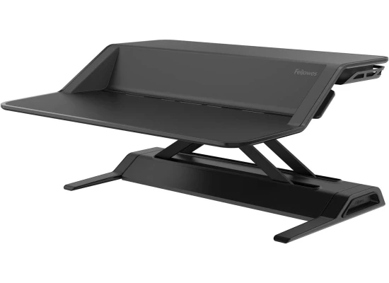 Fellowes Lotus Sit-Stand Workstation Desk Adjustable Pre-Assembled - Black