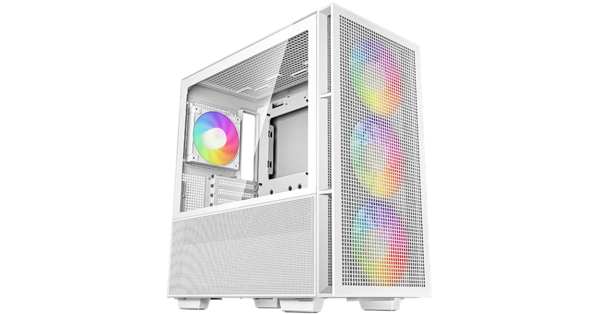 Deepcool CH560 Mid Tower High Air Flow w/ 3x140mm + 1x120mm ARGB Fans - White