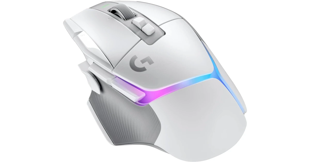 Logitech G502 X PLUS HERO 25K Sensor LIGHTSPEED Wireless Optical w/ LIGHTFORCE Hybrid Switches LIGHTSYNC RGB For PC - macOS/Windows - White