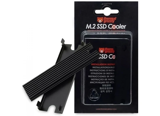 Thermal Grizzly NVMe M.2 SSD Cooler 2x Thermal Pad SSD Heatsink M.2 Passive Cooler to Eliminate Speed Reduction of M.2 2280 SSD