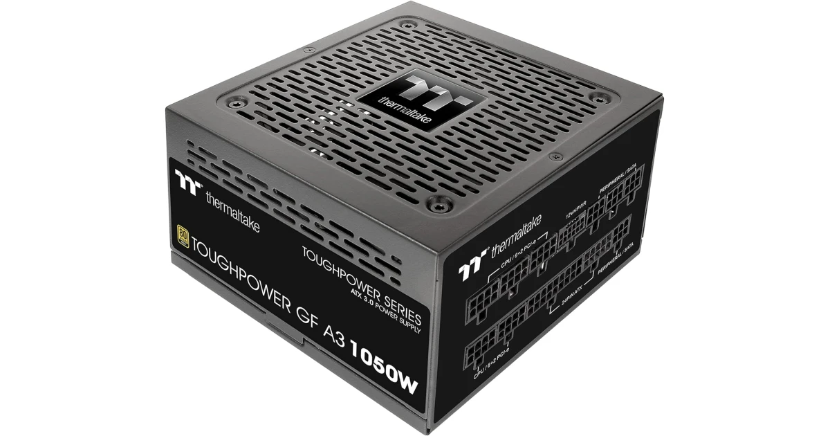 Thermaltake Toughpower GF A3 1050W 80+ Gold Full Modular True 600W 12VHPWR Connectors ATX 3.0 PCI-E 5.0 Premium Edition