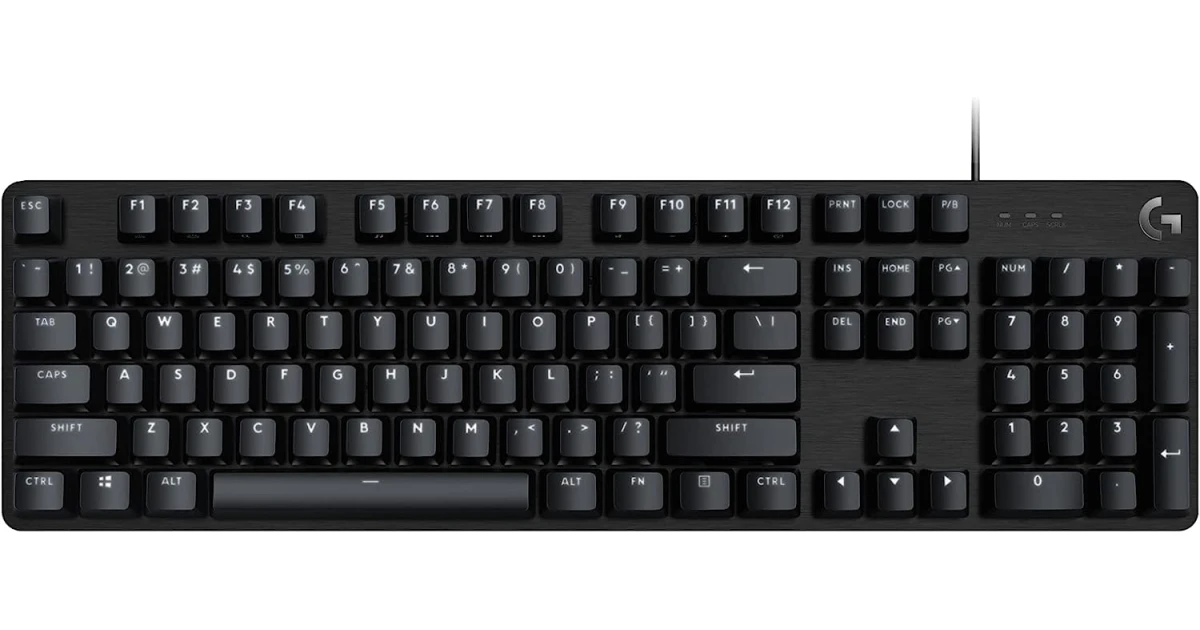 Logitech G413 SE Full-Size Mechanical Backlit Tactile Mechanical Switches Anti-Ghosting For Windows & macOS - Black Aluminum