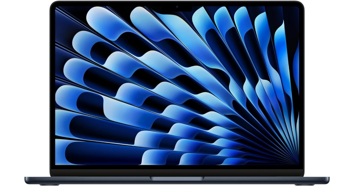 Apple NEW MacBook AIR 15 (2025) Apple M4 (256GB/16GB) 10‑Core CPU & 10‑Core GPU Retina True Tone , Midnight Color