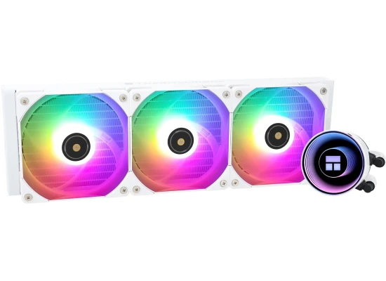 Thermalright Frozen Notte 360 ARGB Water Cooler 3x PWM Fans S-FDB V2 Bearings For AMD/Intel - White