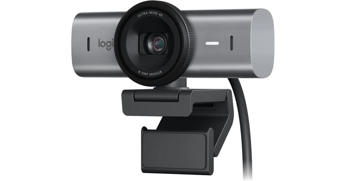 Logitech MX Brio Ultra HD 4K Streaming Webcam 1080p at 60 FPS USB-C Webcam Cover For Microsoft Teams, Zoom, Google Meet - Graphite
