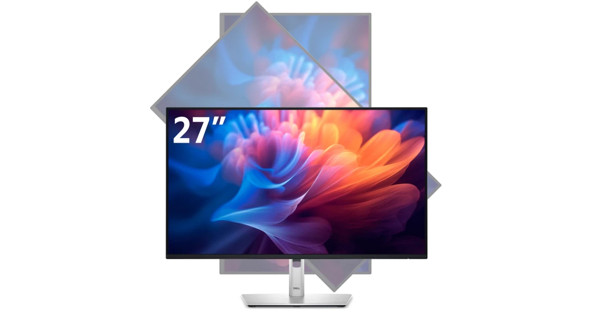 Dell P2725H (2024) 27" IPS Full HD 100Hz Professional Stand Monitor Extensive Connectivity ( Display Port , HDMI , VGA , USB Hub)