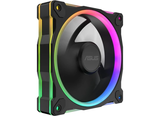 ASUS Prime MR120 aRGB Fan, 1600 RPM Fan Speed, 58 CFM Fan Airflow, Standard Blade, Dual-Sided Lighting, Sleeve Bearing, Single Pack, Black