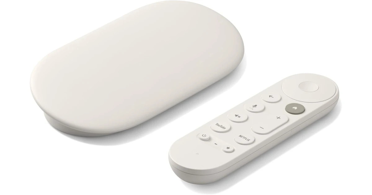 Google TV Streamer 4K - Fast Streaming Entertainment on Your TV with Voice Search Remote - Watch Movies, Shows, Live TV, and Netflix in 4K HDR - Smart Home Control - 32 GB of Storage - Porcelain