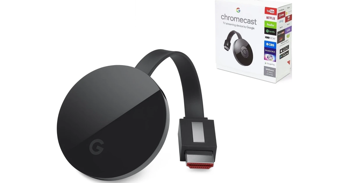Google Chromecast Ultra 4K Smart TV Streaming Stick - Black