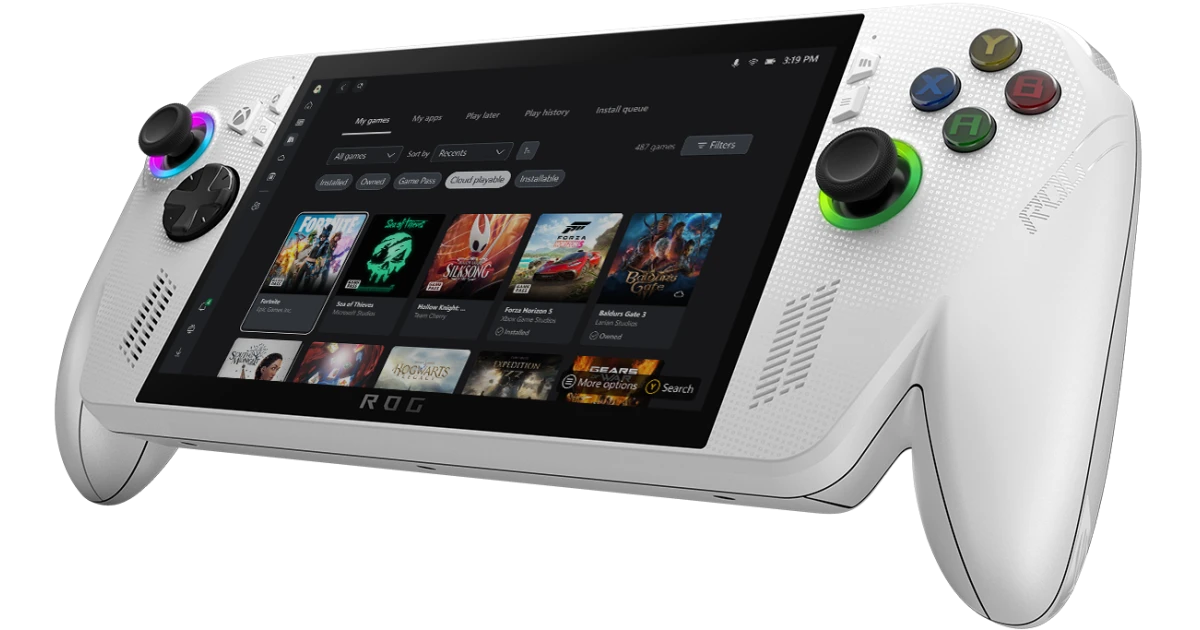 ASUS ROG XBOX Ally (2025) RC73YA Gaming Handheld AMD Ryzen Z2 A 4-Cores Processor w/ AMD Radeon 780M & 7" IPS 120Hz Gorilla Glass DXC Touch Screen - White