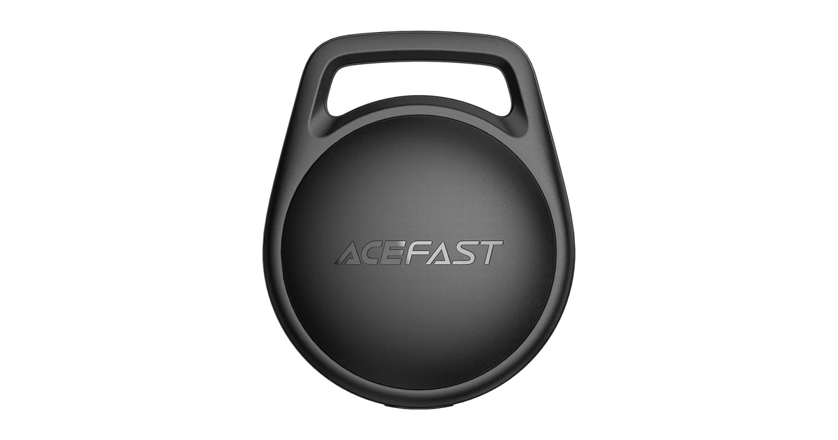 ACEFAST Smart Tag Work with Find My App For iPhone 13 14 15 16 17 Portable GPS Locator Tracking Device For Pet Key Anti lost Tag - Black