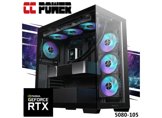 CC Power 5080-105 Gaming PC 14Gen Intel Core i9 K-Series 24-Cores w/ Nvidia RTX 5080 16GB & Liquid Cooler