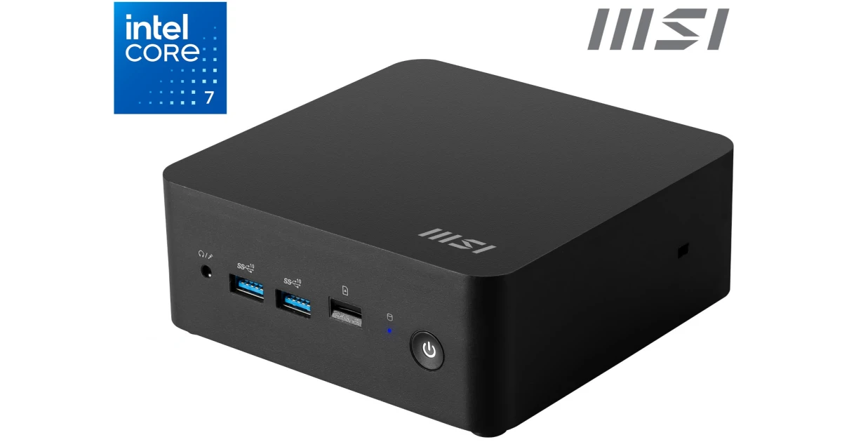 MSI Cubi NUC 1M (2024) Mini PC Barebone 0.8L Intel Core 7 150U 10-Cores For Home & Business w/ Supporting up to 4 Displays & DDR5 Memory