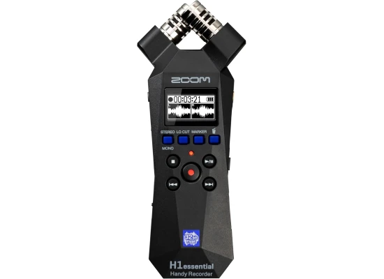 Zoom H1 Essential Stereo Handy Recorder (2024 Model, Essential Series) with 32-Bit Float, Accessibility, X/Y Microphones, USB Microphone, Portable, for Musicians, Podcasters, Filmmakers