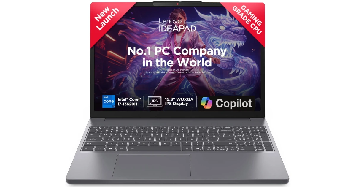 Lenovo NEW IdeaPad Slim 3 (2025) 13th Gen Intel Core i7 13620H 10-Cores High-Performance Processor w/ DDR5 Memory & IPS Full HD Display - Luna Grey