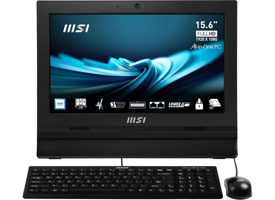 MSI PRO AP162T (2024) NEW 12Gen Intel Celeron N100 4-Cores w/ 15.6" IPS Full HD Anti-Glare Touch Display - Black