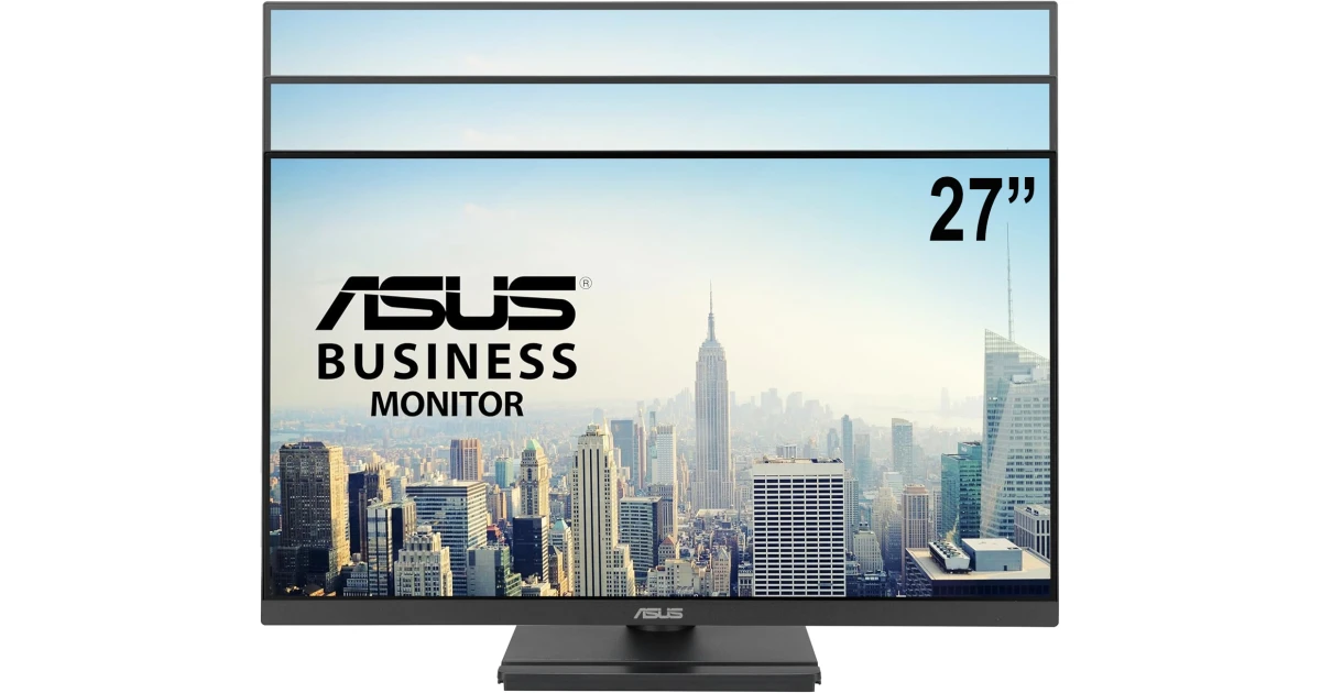 ASUS VA279QGS Business 27” IPS FUll HD 120Hz, 1ms, Adaptive Sync,Low Blue Light, Flicker Free w/ HDMI, DisplayPort & VGA , USB Hub & Speakers & Adjustable Stand