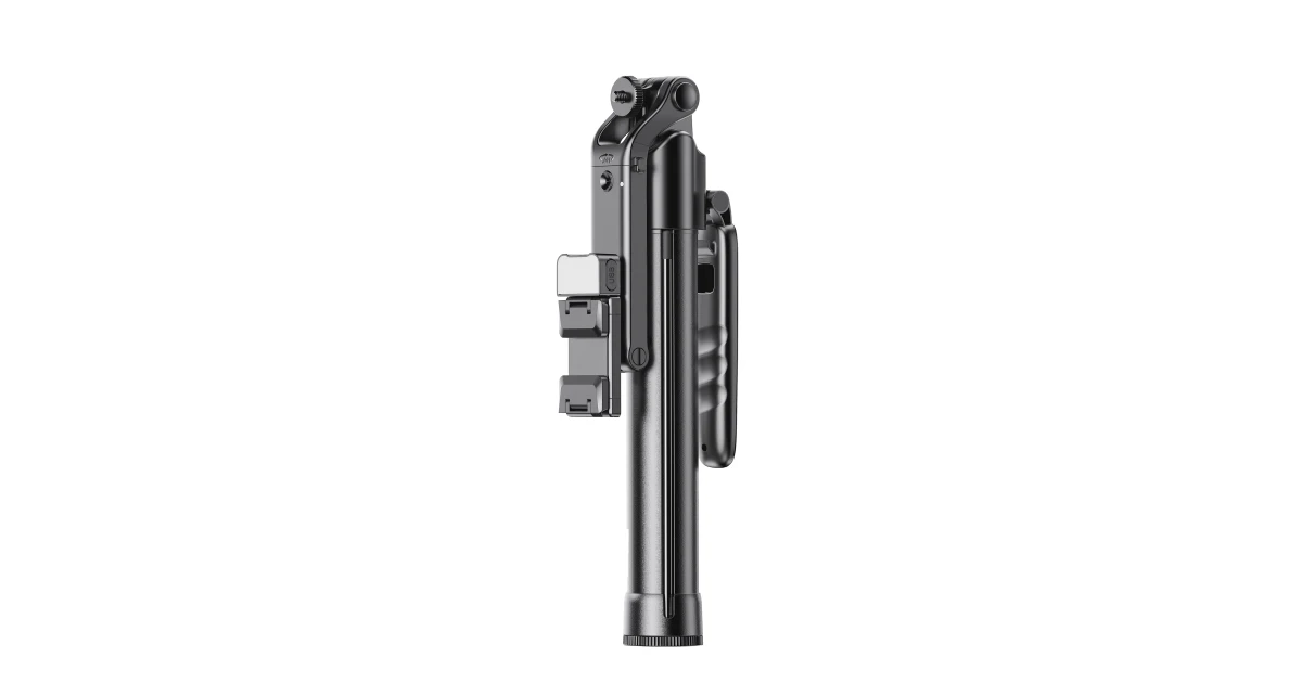 RTAKO - All-terrain 360° face tracking selfie stick - portable anti-shake, selfie live broadcast - Black
