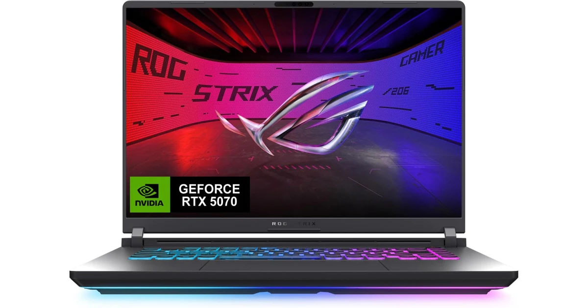 ASUS ROG Strix G16 (2025) G615JPR 14Gen Intel Core i7 14650HX 16-Cores w/ Nvidia RTX 5070 8GB DDR7 & IPS 165Hz Display - Eclipse Gray