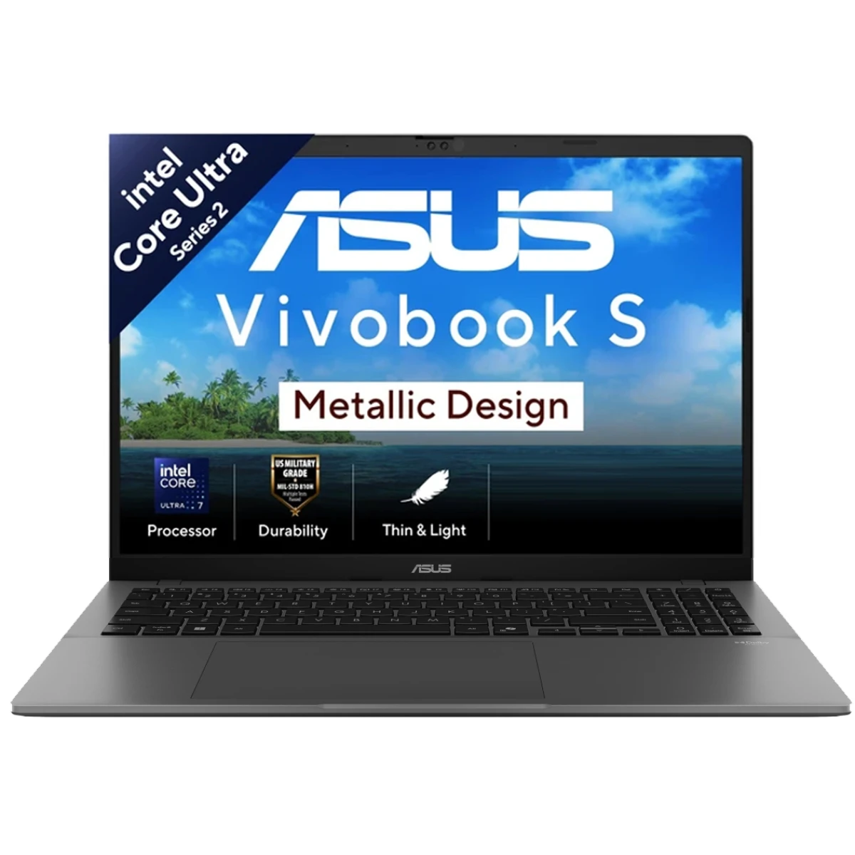ASUS Vivobook S16 (2025) S3607CA Intel® Ultra 7 Gen II 255H HIGH Performance 16-Core Intel® AI Boost w/ DDR5 Memory & Backlit keyboard & IPS 144Hz Display , Cool Silver