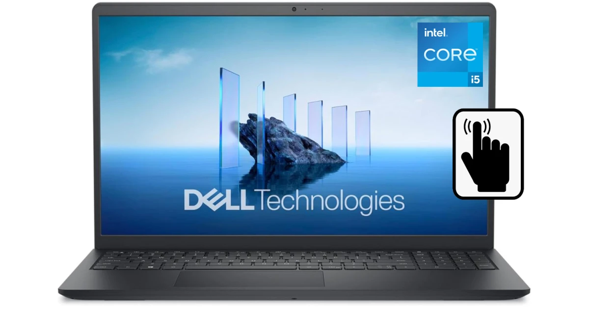 Dell 15 Laptop DC15250 (2025) NEW Intel Core i5 13Gen 10-Core Built For Everyday Computing w/ Touch Screen Display & Windows 11 (Customized) - Carbon Black