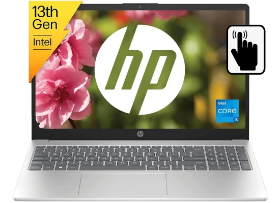 HP Laptop 15-fd0215dx (2024) NEW 13th Gen Intel Core i5 10-Cores Slim Design w/ IPS Touch Screen Display & Windows 11 - Silver