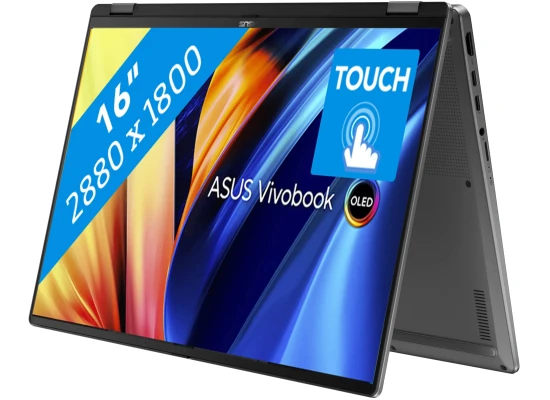ASUS Vivobook 16 Flip (2025) TP3607 AI-Powered NEW Intel Core Ultra 7 Gen II 256V 8-Cores Ultimate Flexibility w/ NVIDIA RTX 5050  8GB DDR7 & OLED 3K 120Hz Touch Screen