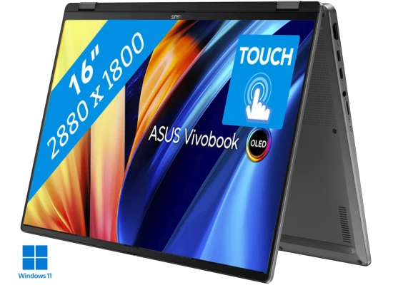 ASUS Vivobook 16 Flip (2025) TP3607SH AI-Powered NEW Intel Core Ultra 7 Gen II 256V 8-Cores Ultimate Flexibility w/ NVIDIA RTX 5050  8GB DDR7 & OLED 3K 120Hz Touch Screen