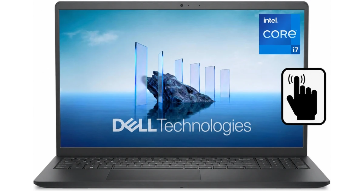 Dell 15 Laptop DC15250 (2025) Intel Core i7 13Gen 10-Core Built For Everyday Computing w/ Touch Screen Display & Windows 11 Pre-Installed - Carbon Black
