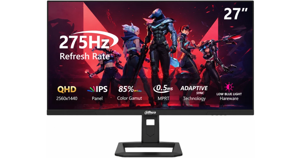 Dahua LM27-E341AY 27" QHD IPS Gaming Monitor | 275Hz | 0.5ms | HDR10 | HDMI 2.1 | DP 1.4