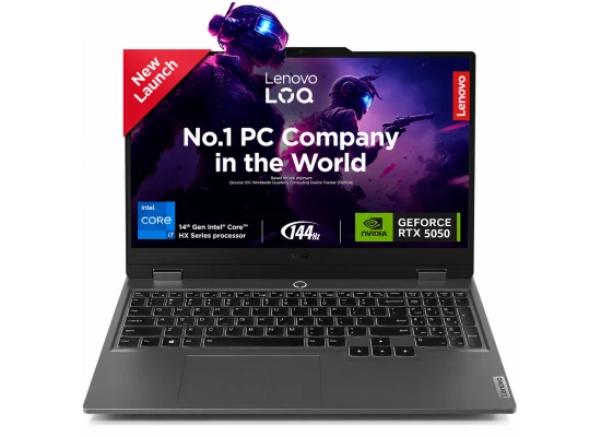 Lenovo LOQ Gaming (2025) NEW 14Gen Intel Core i7 14700HX 20-Cores w/ AI Engine+ LA1 Chip & Nvidia RTX 5050 8GB DDR7 & IPS 144Hz Display - Luna Grey