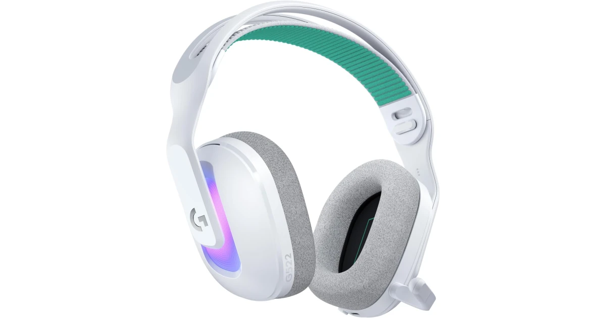 Logitech G522 Lightspeed Wireless Gaming Headset, Full-Band Mic, Advanced Audio, Tri-Connect (Lightspeed, Bluetooth, USB A to C), LIGHTSYNC RGB, for PC & Nintendo Switch/Switch 2 – White