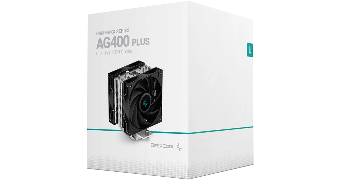 DeepCool GAMMAXX AG400 Plus CPU Air Cooler Support 220w TDP 4pcs Heat Pipes w/120mm PWM Fan