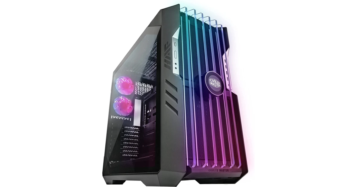 Cooler Master HAF 700 EVO E-ATX High Airflow PC Case, IRIS Customizable LCD .Breathable TG Front Panel, 200mm Sickleflow Fans, 1 x USB 3.2 gen 2 Type C, 4 x USB 3.2 gen 1 (3.0)