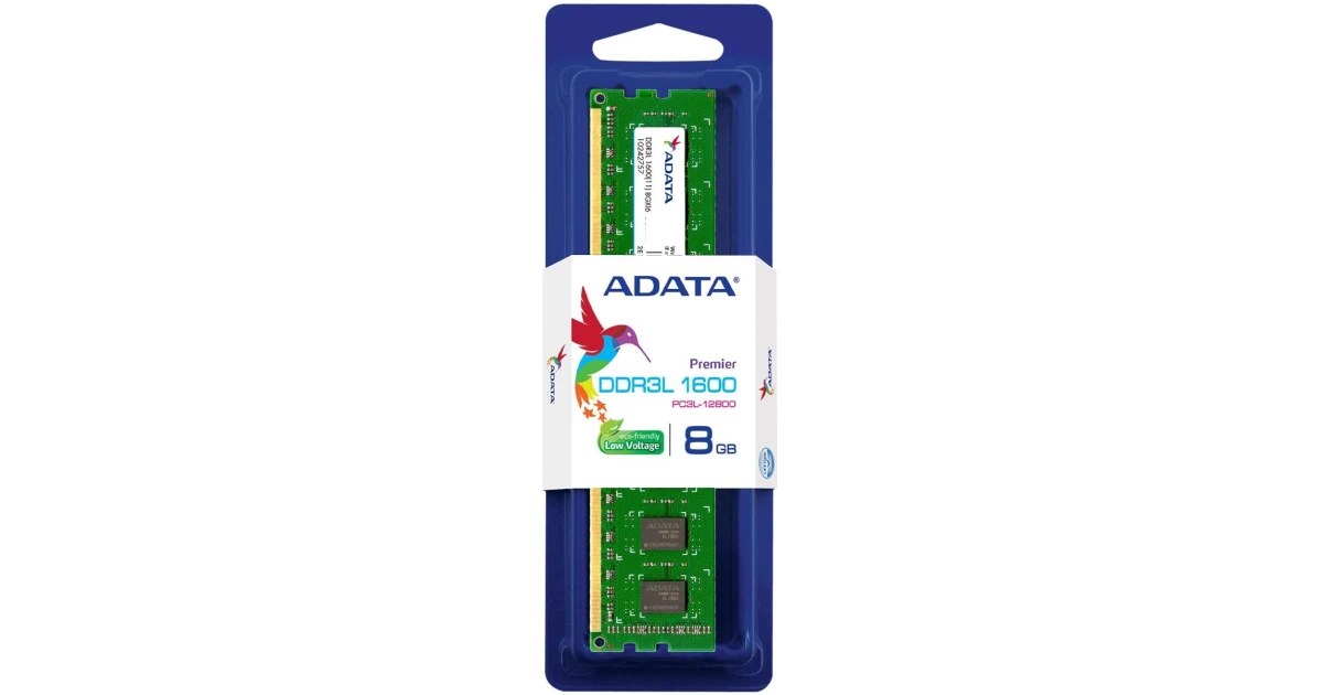 ADATA Premier 8GB 1600Mhz DDR3L RAM Memory Module for Desktop