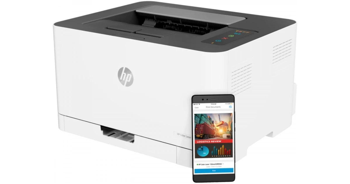 HP Color Laser 150nw A4 Color Wireless 18/4 ppm (Black/Colour) Laser Printer