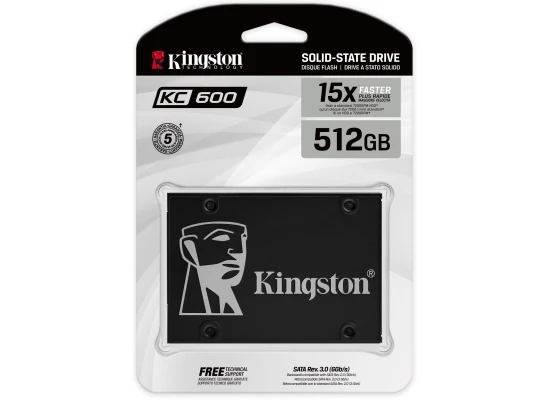 Kingston KC600 512GB SATA III Solid State Drive (SSD)