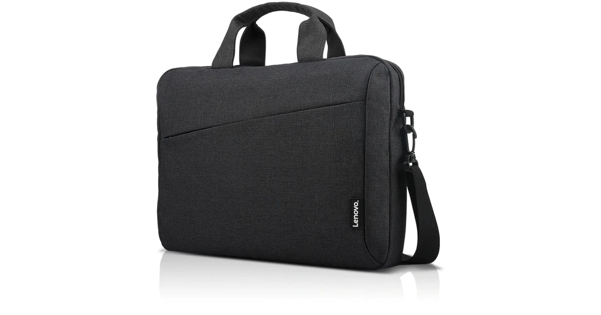 Lenovo Laptop Shoulder Bag T210 up to 16.0" Laptop Sleek Durable & Water-Repellent Fabric Lightweight Toploader - Black