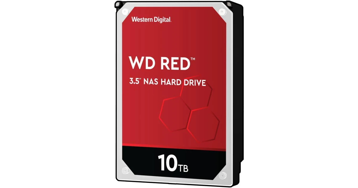 Western Digital 10TB WD Red Plus NAS Internal Hard Drive HDD 7200 RPM 256MB Cache