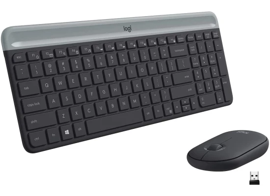 Logitech MK470 SLIM Wireless Keyboard and Mouse Combo Arabic / English Layout