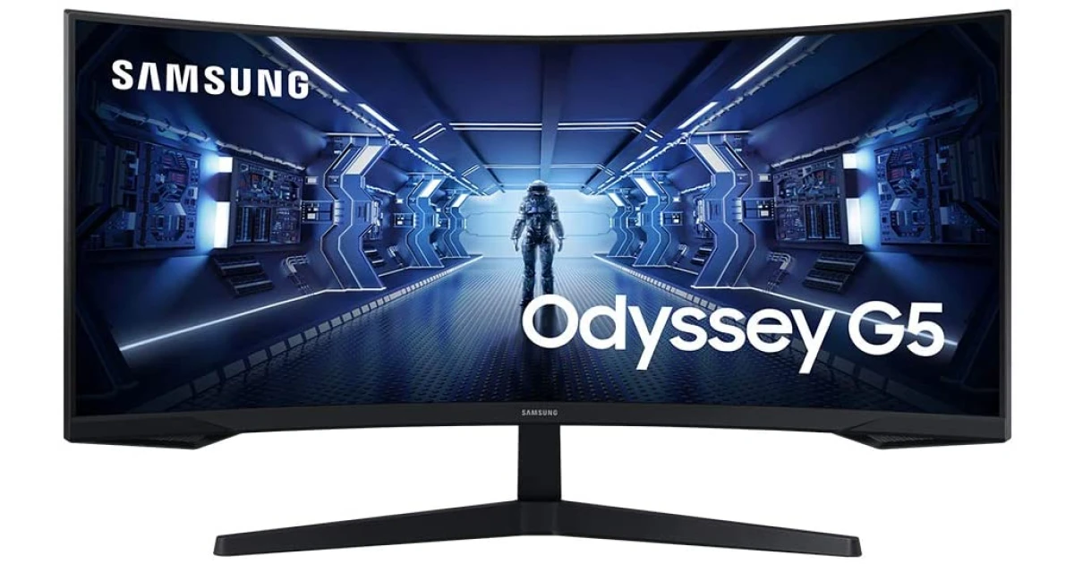 SAMSUNG 34" Odyssey G5 2K Ultra-Wide HDR 165hz 1ms 1000R Curved Ultra Wide AMD FreeSync Premium