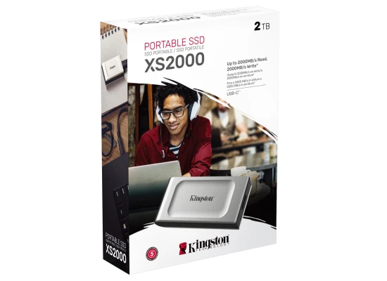 Kingston XS2000 2TB High Performance Pocket-Sized External SSD USB C